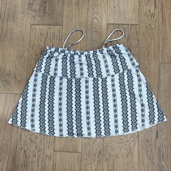 GAP Blue and White Women's Blouse With Tassels Size Medium - Picture 7 of 7